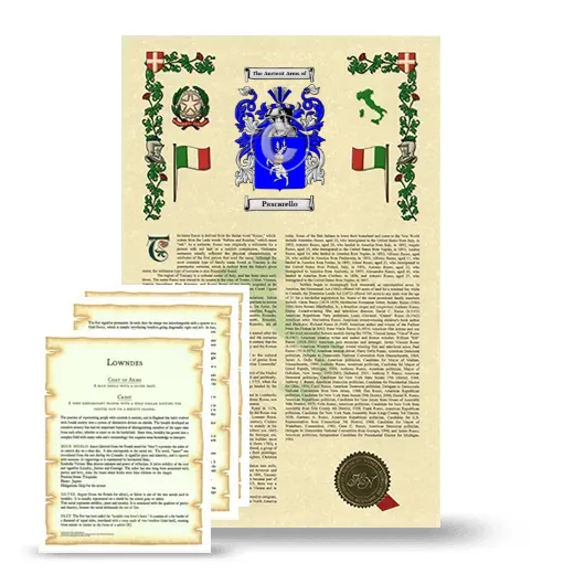 Pascarello Armorial History and Symbolism package