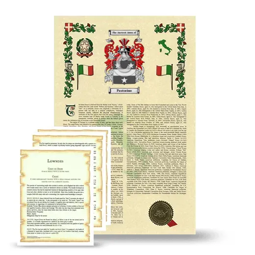 Pastorino Armorial History and Symbolism package