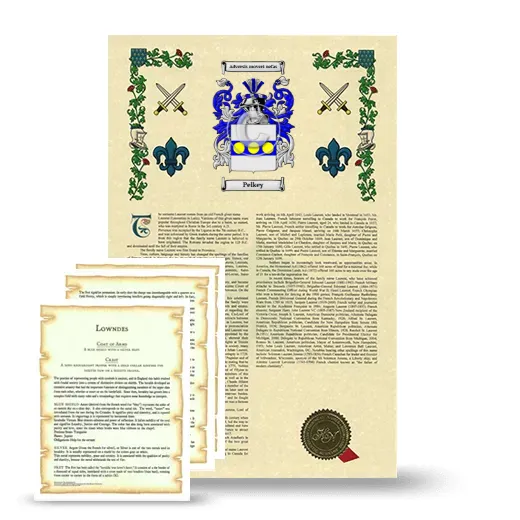 Pelkey Armorial History and Symbolism package
