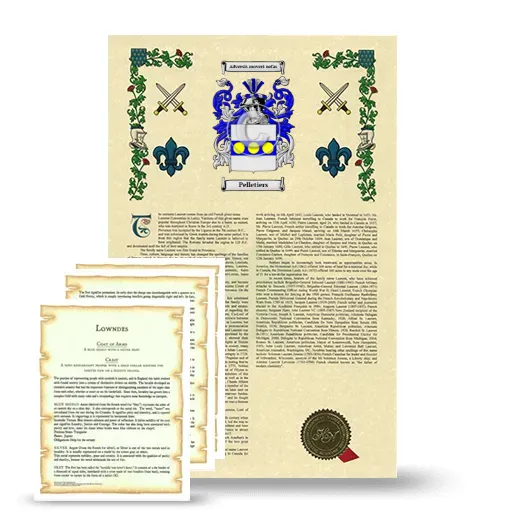 Pelletiers Armorial History and Symbolism package