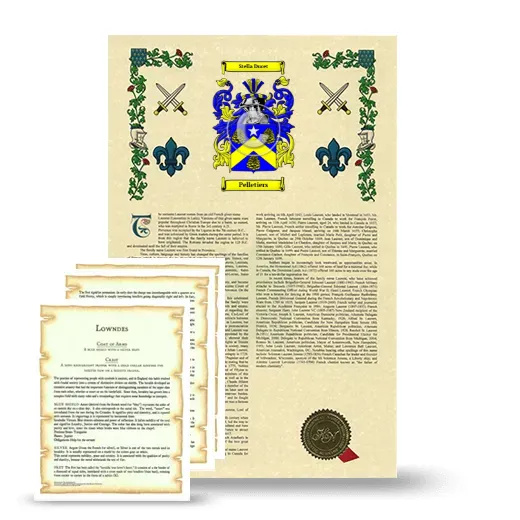 Pelletiers Armorial History and Symbolism package