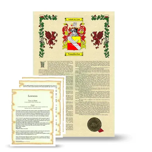 Pennyfeather Armorial History and Symbolism package