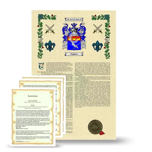 Pepinot Armorial History and Symbolism package