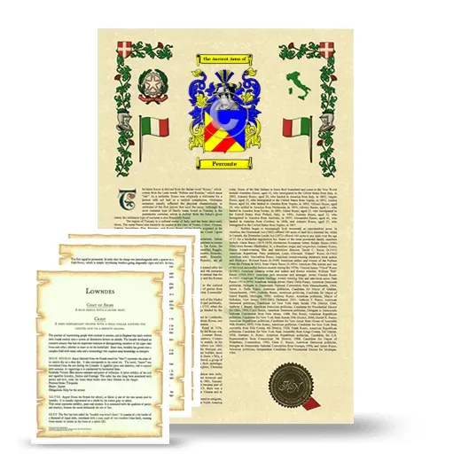 Perconte Armorial History and Symbolism package