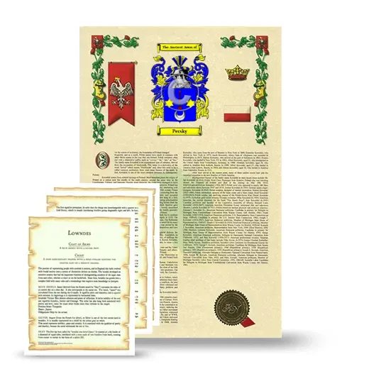 Persky Armorial History and Symbolism package
