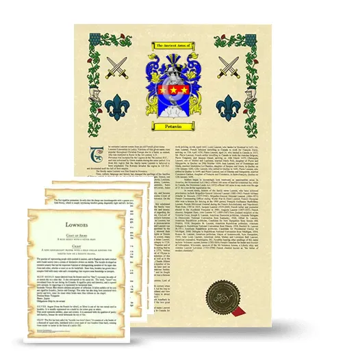Petavin Armorial History and Symbolism package