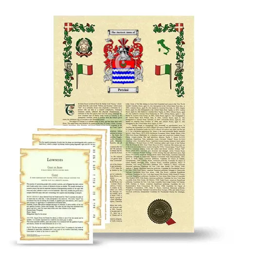 Petrini Armorial History and Symbolism package