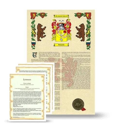 Petrovic Armorial History and Symbolism package