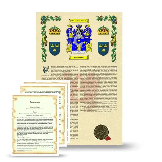 Pettersen Armorial History and Symbolism package