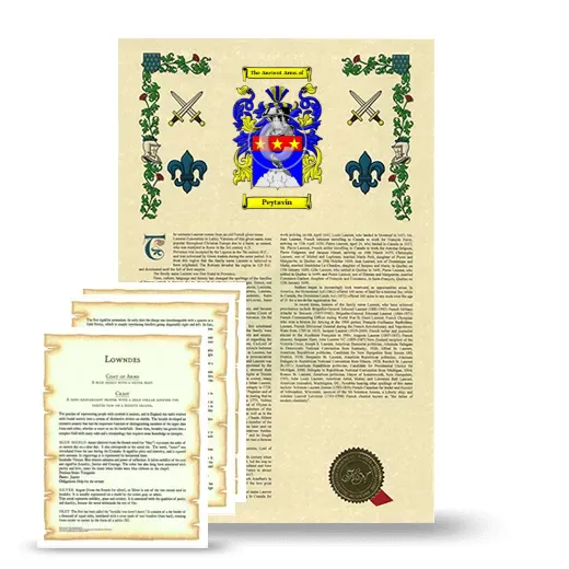 Peytavin Armorial History and Symbolism package