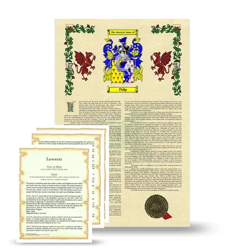 Philp Armorial History and Symbolism package