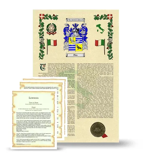 Pica Armorial History and Symbolism package