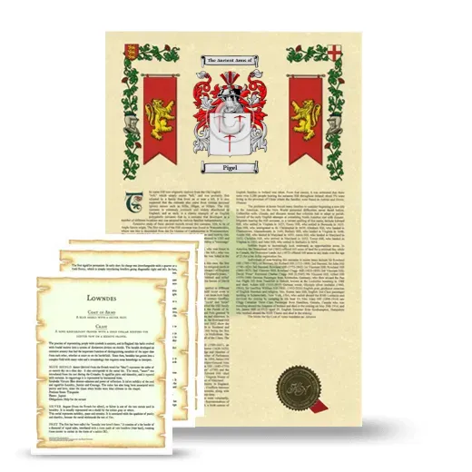 Pigel Armorial History and Symbolism package