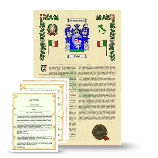 Pirini Armorial History and Symbolism package