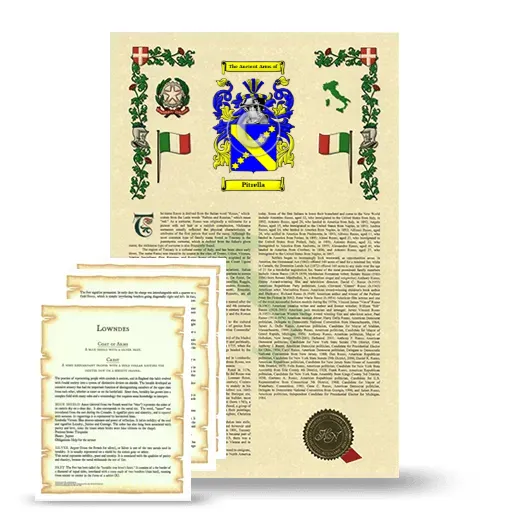 Pitrella Armorial History and Symbolism package