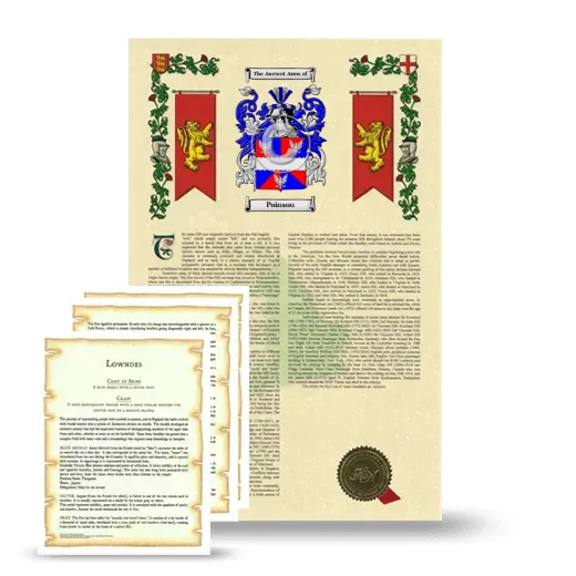 Poinson Armorial History and Symbolism package