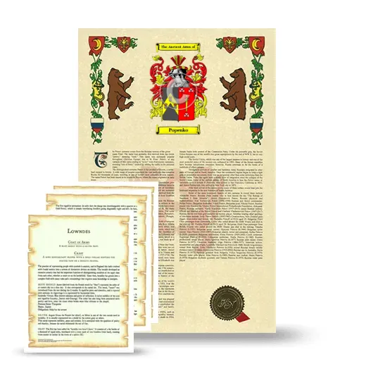 Popenko Armorial History and Symbolism package