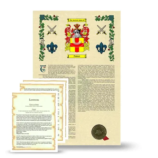 Poteat Armorial History and Symbolism package