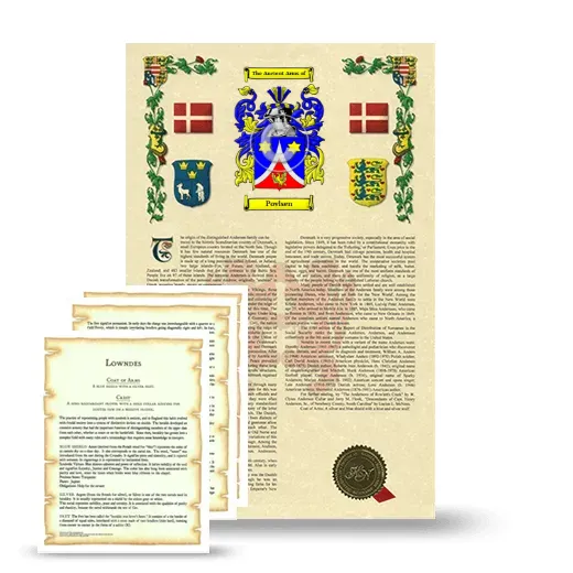 Povlsen Armorial History and Symbolism package