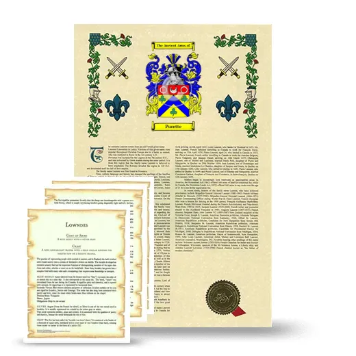 Purette Armorial History and Symbolism package
