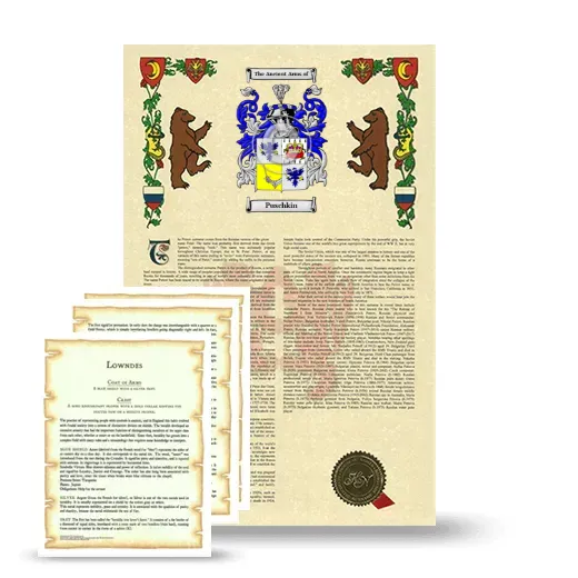 Puschkin Armorial History and Symbolism package