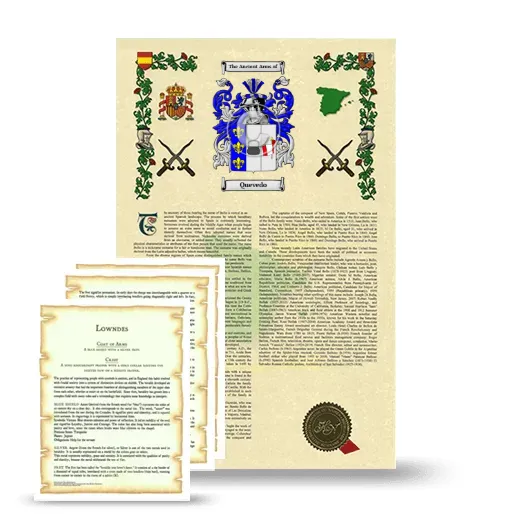 Quevedo Armorial History and Symbolism package