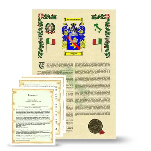 Raggio Armorial History and Symbolism package