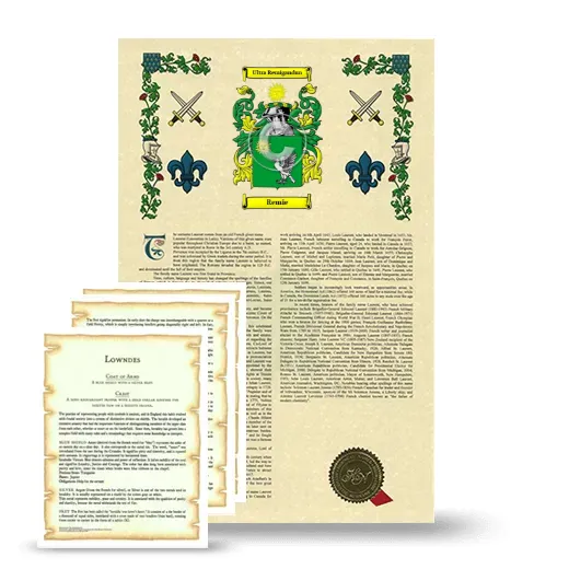 Remie Armorial History and Symbolism package