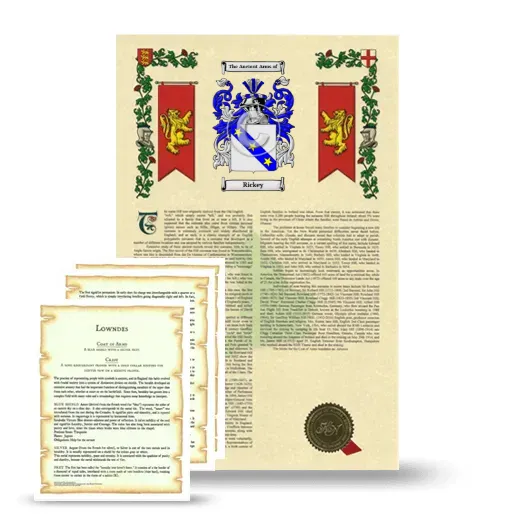 Rickey Armorial History and Symbolism package