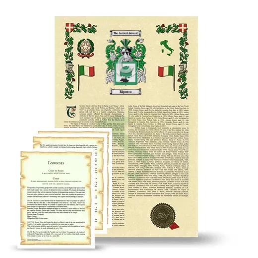 Riposta Armorial History and Symbolism package