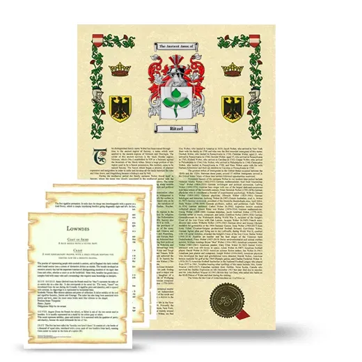 Ritzel Armorial History and Symbolism package