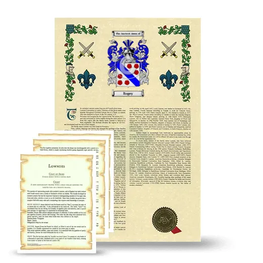 Rogey Armorial History and Symbolism package