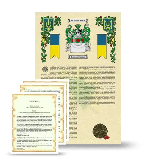 Romanchenko Armorial History and Symbolism package