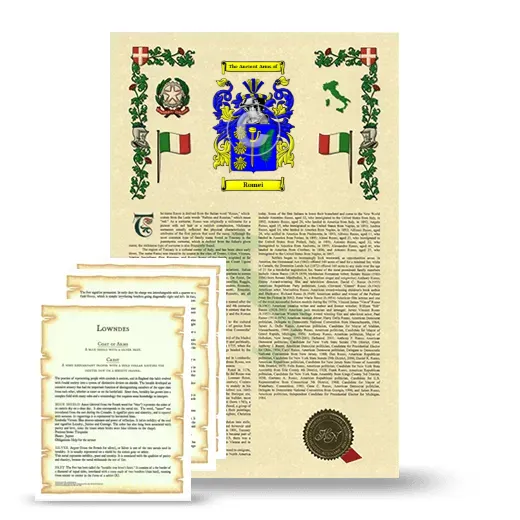 Romei Armorial History and Symbolism package