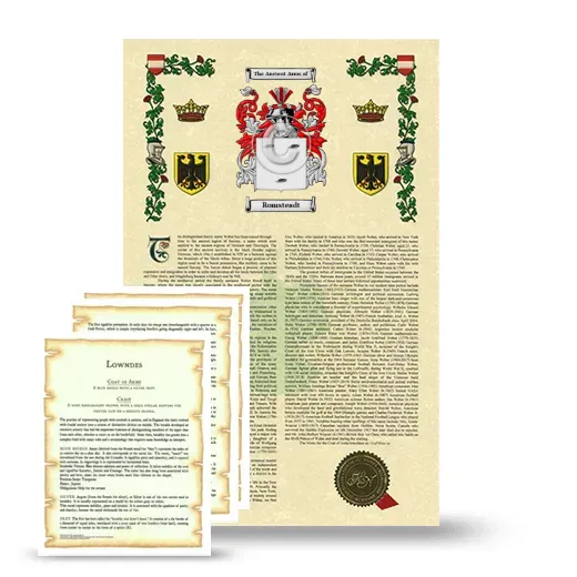 Romsteadt Armorial History and Symbolism package