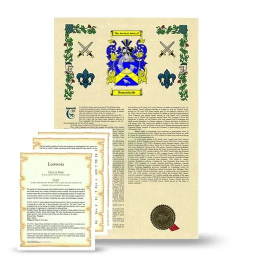 Roussinole Armorial History and Symbolism package