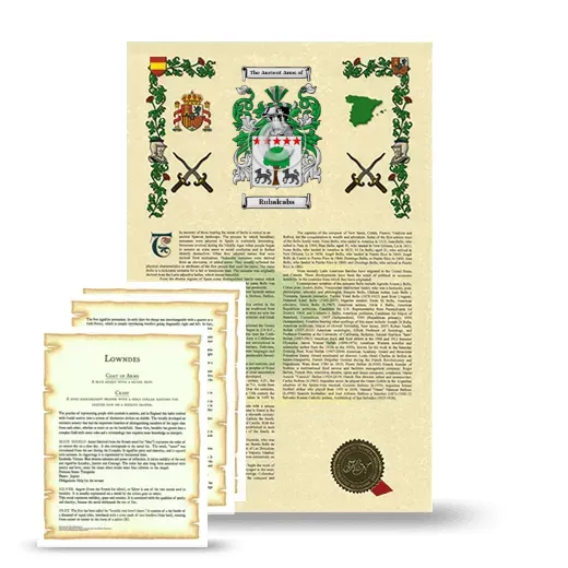 Rubalcaba Armorial History and Symbolism package