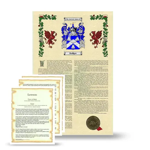 Rudiger Armorial History and Symbolism package