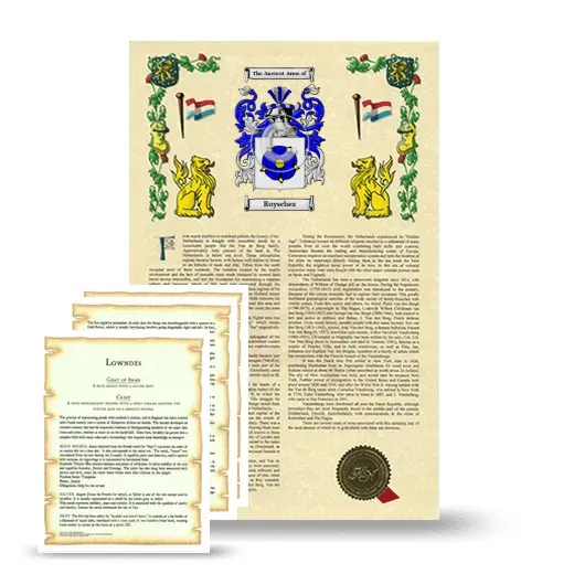 Ruyschez Armorial History and Symbolism package