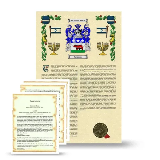 Salmon Armorial History and Symbolism package
