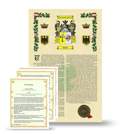 Scherf Armorial History and Symbolism package