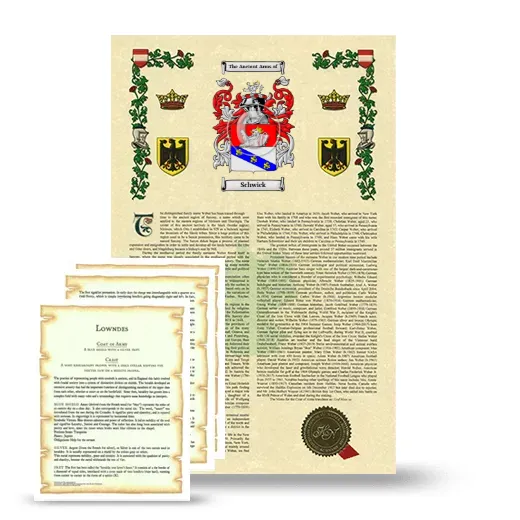 Schwick Armorial History and Symbolism package