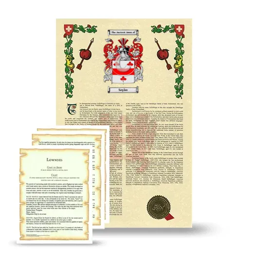 Seyler Armorial History and Symbolism package