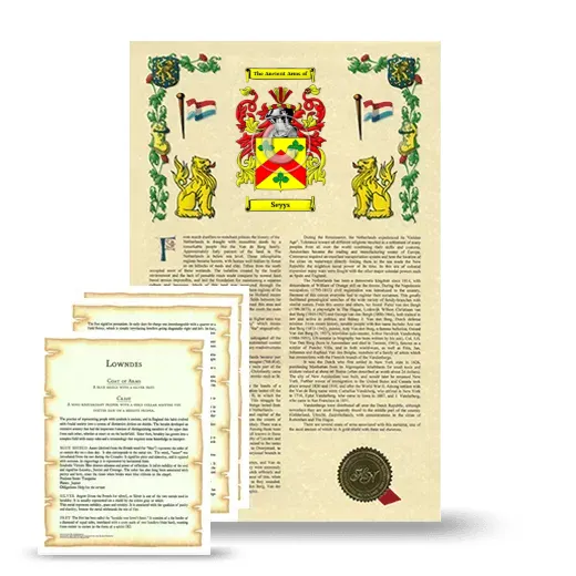 Seyys Armorial History and Symbolism package