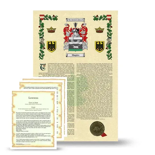 Shapiro Armorial History and Symbolism package