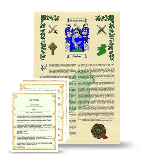 Sheahan Armorial History and Symbolism package