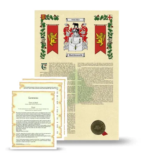 Shettlesworth Armorial History and Symbolism package