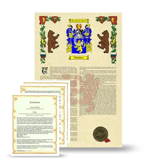 Shimonov Armorial History and Symbolism package