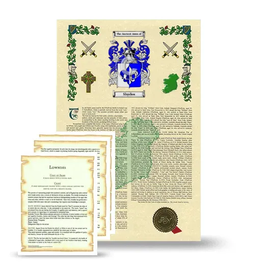 Shyrlox Armorial History and Symbolism package