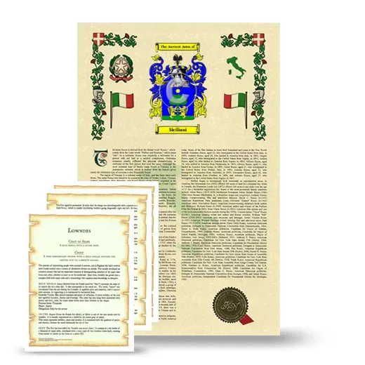 Siciliani Armorial History and Symbolism package